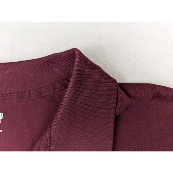 GAP - MEN'S MAROON RED SHORT SLEEVE POLO SHIRT - SIZE XL - Picture 5 of 7